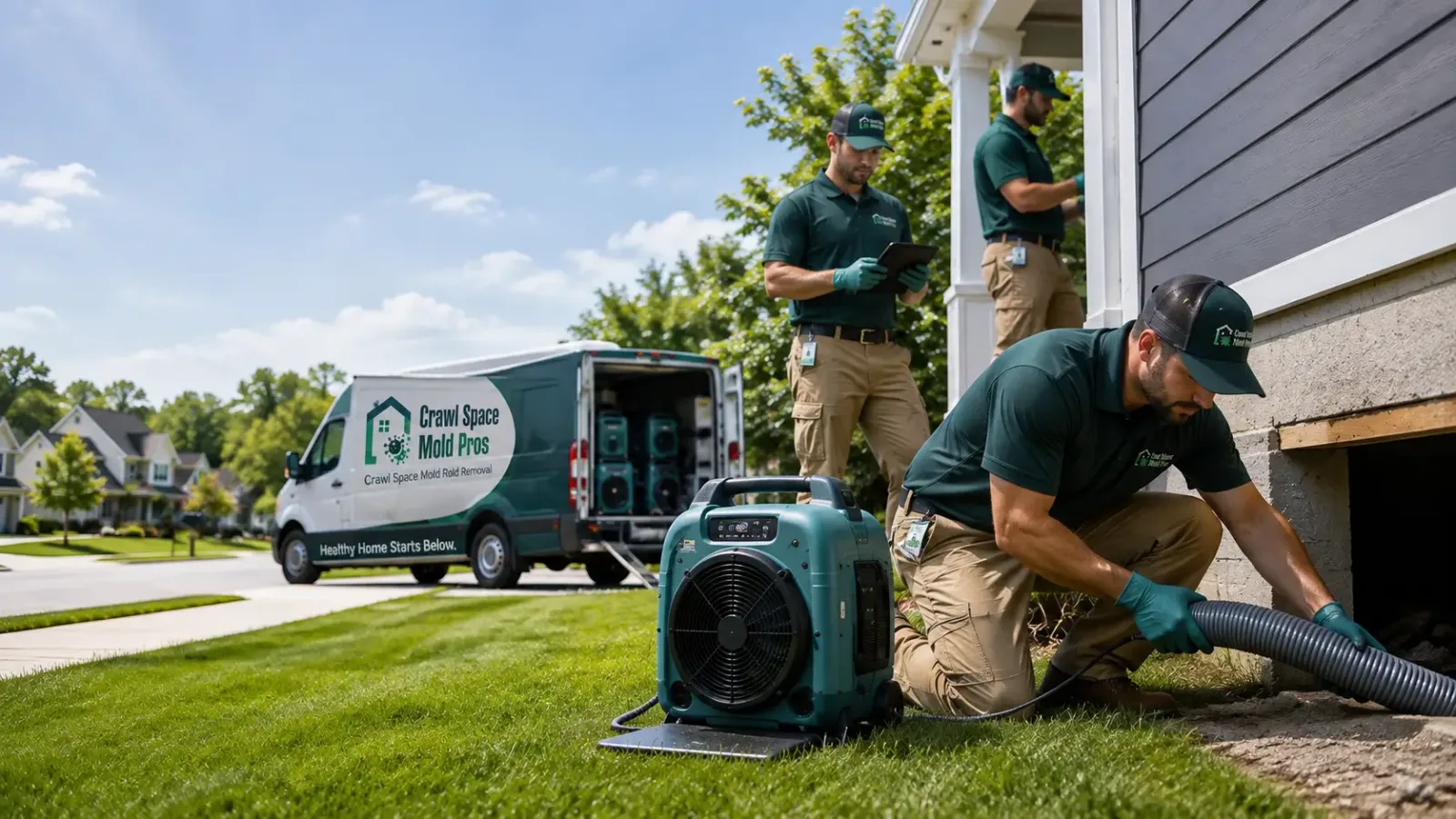 Crawl Space Mold Removal in Luana, IA